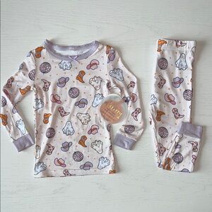 🎃 Milkberry Toddler Girl Disco Cowgirl Bamboo Pajama Set 24 months 3T